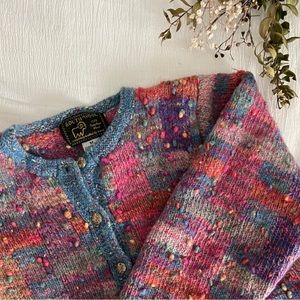 Vintage south wool 100% wool button down sweater